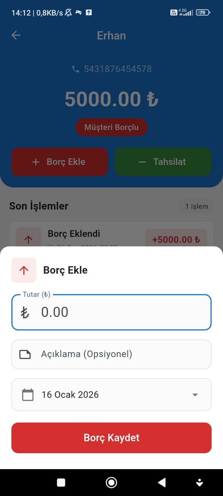 Erzurum mobil cari takip uygulaması